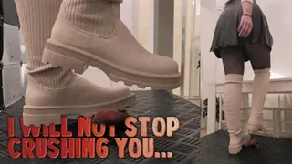 I Will Not Stop Crushing You Until I Hear the Safe Word! White Combat Socks Boots (Double Slave Version) - TamyStarly - Cock Balls Crush Trample, Shoejob, CBT, Bootjob, Stomping