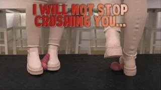 I Will Not Stop Crushing You Until I Hear the Safe Word! White Combat Socks Boots (Close Version) - TamyStarly - Cock Balls Crush Trample, Shoejob, CBT, Bootjob, Stomping