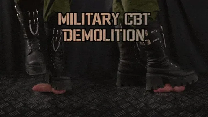 Military CBT Demolition in Chunky Dirty Boots (Close Version) - Tamystarly - Cock Balls Crush Trample, CBT, Bootjob, Trampling, Shoejob, Stomping