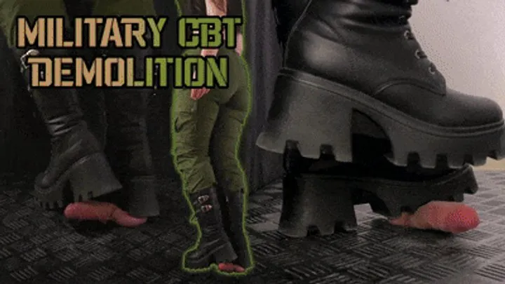 Military CBT Demolition in Chunky Dirty Boots (Edited Version) - Tamystarly - Cock Balls Crush Trample, CBT, Bootjob, Trampling, Shoejob, Stomping