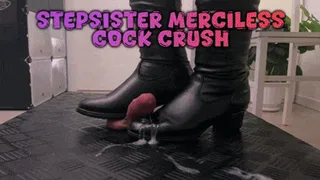 Stepsister Cock Crush in High Thigh Black Boots, No Mercy! (Slave POV Version) - Tamystarly - Balls Trample, Shoejob, CBT, Trampling, Bootjob, Stomping