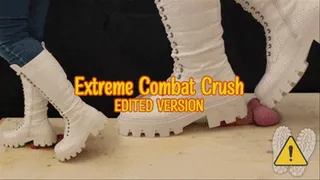 Painful Cock Crush CBT in White Boots with TamyStarly (Edited Version) - Bootjob, Ballbusting, Femdom, Shoejob, Crush, Ball Stomping, Foot Fetish Domination, Footjob, Cock Board