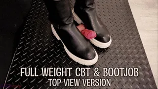 Fullweight Cock Trample & Bootjob in Leather Boots with TamyStarly (Top Version) - Bootjob, Ballbusting, Femdom, Shoejob, Crush, Ball Stomping, Foot Fetish Domination, Footjob, Cock Board