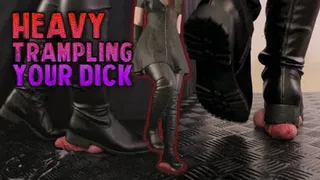 Heavy Trampling Your Dick in Thigh High Leather Boots (Edited Version) - Tamystarly - Cock Balls Crush Trample, CBT, Bootjob, Shoejob, Stomping