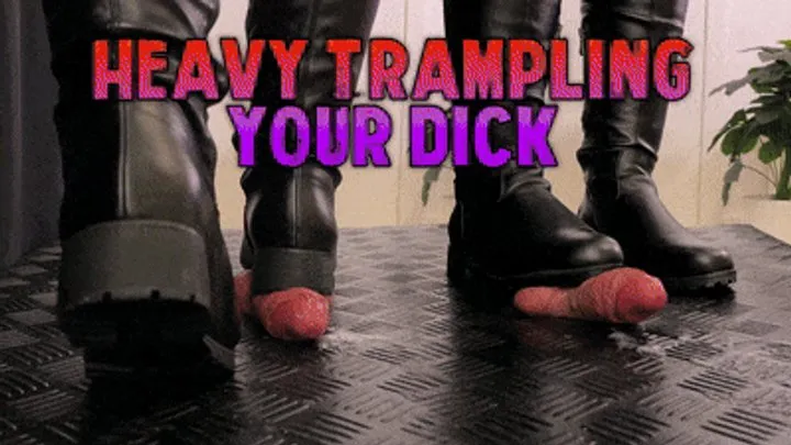 Heavy Trampling Your Dick in Thigh High Leather Boots (Slave POV Version) - Tamystarly - Cock Balls Crush Trample, CBT, Bootjob, Shoejob, Stomping