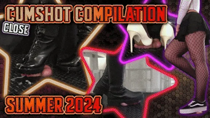 Bootjobs, Shoejobs, Footjobs, 24 Cumshots Compilation Summer 2024 (Close Version) - Tamystarly - Cock Balls Crush Trample, CBT, Trampling, Stomping