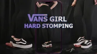 Vans Girl Hard Stomping and Full Weight Trampling (Vertical Version) - Tamystarly - Cock Balls Crush Trample, CBT, Bootjob, Shoejob