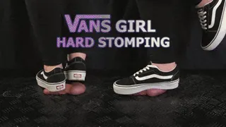 Vans Girl Hard Stomping and Full Weight Trampling (Close Version) - Tamystarly - Cock Balls Crush Trample, CBT, Bootjob, Shoejob