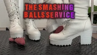 The Smashing Balls Service in White Tank Boots (Slave POV Version) - Tamystarly - Cock Balls Crush Trample, CBT, Bootjob, Trampling, Shoejob, Stomping