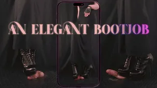 An Elegant Bootjob in Black High Heels (Vertical Version) - Tamystarly - Cock Balls Crush Trample, CBT, Trampling, Shoejob, Stomping