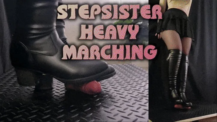 Stepsister Heavy Marching on Your Cock - (Double Version) - TamyStarly - Bootjob, Shoejob, Ballbusting, CBT, Trample, Trampling, High Heels, Crush, Crushing