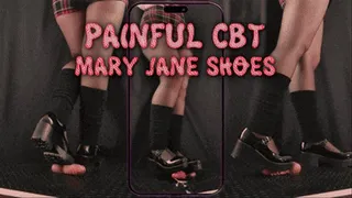 Painful CBT in Mary Jane Shoes (Vertical Version) - Tamystarly - Cock Balls Crush Trample, CBT, Bootjob, Trampling, Shoejob, Stomping