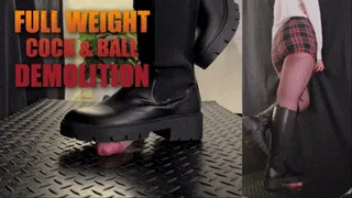 Cock and Balls Demolition in Urban Riding Boots (Double Version) - TamyStarly - Bootjob, Shoejob, Ballbusting, CBT, Trample, Trampling, High Heels, Crush, Crushing