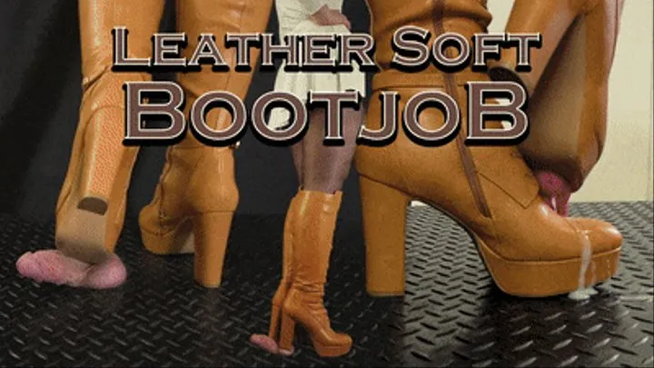 Leather Soft Bootjob in Brown Boots - (Edited Version) - TamyStarly - Ball Stomp, Bootjob, Shoejob, Ballbusting, CBT, Trample, Trampling, High Heels, Crush, Crushing