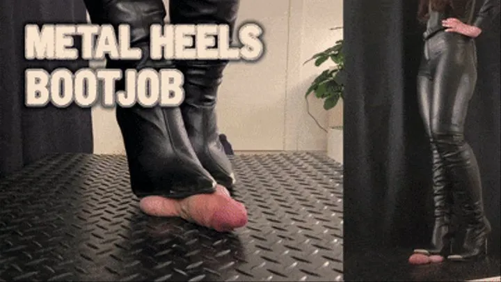 Metal Heels Bootjob, Full Leather Mistress - (Double Version) - TamyStarly - Ball Stomp, Bootjob, Shoejob, Ballbusting, CBT, Trample, Trampling, High Heels, Crush, Crushing