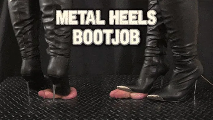 Metal Heels Bootjob, Full Leather Mistress - (Close Version) - TamyStarly - Ball Stomp, Bootjob, Shoejob, Ballbusting, CBT, Trample, Trampling, High Heels, Crush, Crushing