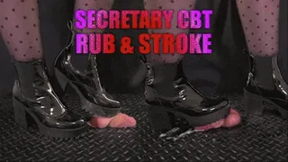 Secretary CBT Rub and Stroke (Close Version) - TamyStarly - Bootjob, Shoejob, Ballbusting, CBT, Trample, Trampling, High Heels, Crush, Crushing