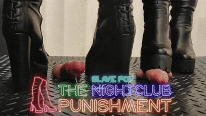 Nightclub Mistress Revenge in Leather Knee Tank Heels Boots [The Nightclub Punishment] - TamyStarly - (Slave POV Version) CBT, Ballbusting, Bootjob, High Heels, Boots, Heeljob, Femdom, Shoejob, Ball Stomping, Foot Fetish, Footjob, Cock Board, Crush, Tramp