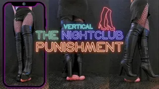 Nightclub Mistress Revenge in Leather Knee Tank Heels Boots [The Nightclub Punishment] (Vertical Version) - Tamystarly - Cock Balls Crush Trample, CBT, Bootjob, Trampling, Shoejob, Stomping