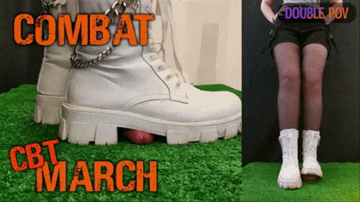 Combat Girl Marching on Your Cock and Balls (Double Version) - TamyStarly - CBT, Bootjob, Shoejob, Ballbusting, Combat, March, Boots, Trample, Trampling, Crush, Crushing