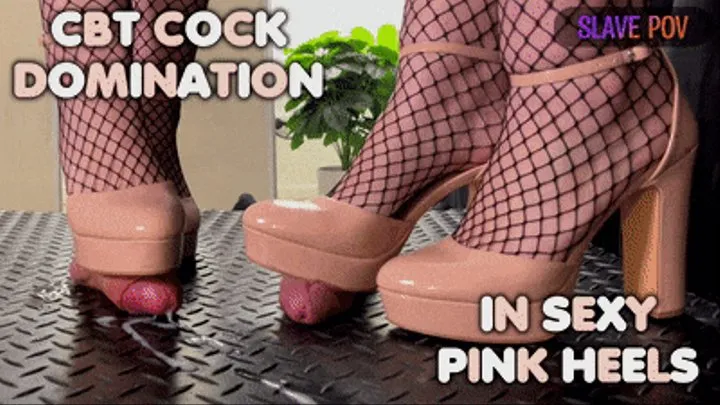 CBT Domination in Sexy Pink Heels, Bootjob and Kicking (Slave POV Version) - TamyStarly - Shoejob, Ballbusting, Trample, Trampling, Stomp, High Heels