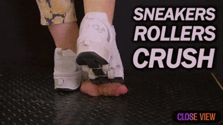 Sneakers Rollers Cock Crush (Close Version) - TamyStarly - CBT, Shoejob, Ballbusting, Trample, Trampling, Crush, Boots, Shoes