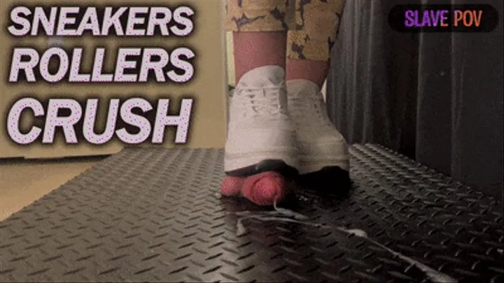 Sneakers Rollers Cock Crush (Slave POV Version) - TamyStarly - CBT, Shoejob, Ballbusting, Trample, Trampling, Crush, Boots, Shoes