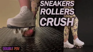 Sneakers Rollers Cock Crush (Double Version) - TamyStarly - CBT, Shoejob, Ballbusting, Trample, Trampling, Crush, Boots, Shoes