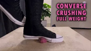 Cock Crushing Full Weight in High Converse Shoes (Slave POV Version) - TamyStarly - Bootjob, Shoejob, Ballbusting, CBT, Trampling, High Heels, Crush, Crushing