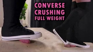 Cock Crushing Full Weight in High Converse Shoes (Edited Version) - TamyStarly - Bootjob, Shoejob, Ballbusting, CBT, Trampling, High Heels, Crush, Crushing