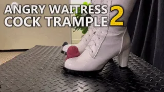 Angry Waitress Cock Crush 2 (Slave POV Version) - TamyStarly - Bootjob, Shoejob, Ballbusting, CBT, Trampling, High Heels, Crush, Crushing