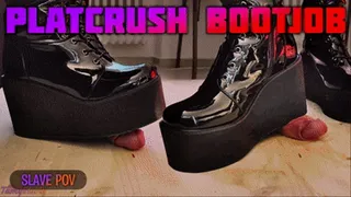 PLATCRUSH Bootjob in Platform Knee Sexy Heels with TamyStarly - (Slave POV Version) - CBT, Ballbusting, Heeljob, Femdom, Shoejob, Ball Stomping, Foot Fetish Domination, Footjob, Cock Board, Crush, Trampling