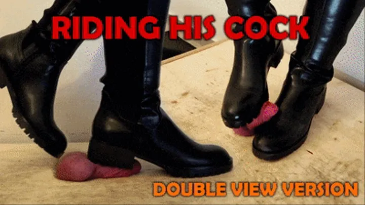 Riding Boots Cock Trample, Bootjob & Crush with TamyStarly - (Double Version) - Heeljob, CBT, Ballbusting, Femdom, Shoejob, Crush, Ball Stomping, Foot Fetish Domination, Footjob, Cock Board