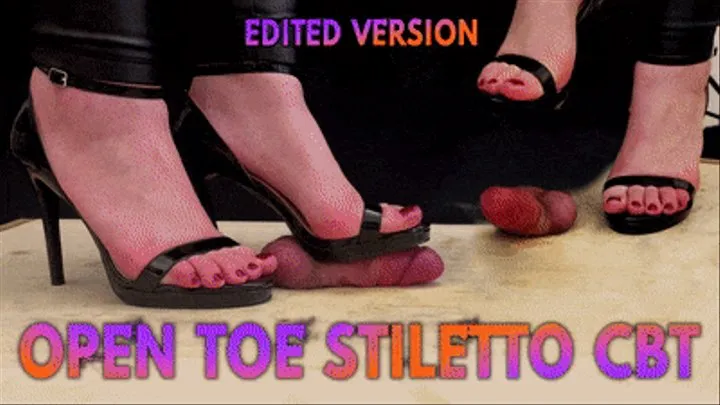 Open Toe High Heels Stiletto CBT, Bootjob and Post Orgasm Crush with TamyStarly - (Edited Version) - Heeljob, Ballbusting, Femdom, Shoejob, Ball Stomping, Foot Fetish Domination, Footjob, Cock Board