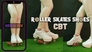 Roller Skates Shoes Cock Crush, CBT and Ballbusting with TamyStarly - (Vertical Version) Heeljob, Femdom, Shoejob, Ball Stomping, Foot Fetish Domination, Footjob, Cock Board, Crush, Trampling