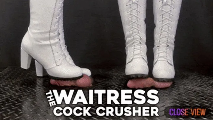 House Waitress Traps and Dominates you in White Dangerous Boots - TamyStarly - (Close Version) CBT, Ballbusting, Bootjob, Heeljob, Femdom, Shoejob, Ball Stomping, Foot Fetish Domination, Footjob, Cock Board, Crush, Trampling