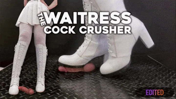 House Waitress Traps and Dominates you in White Dangerous Boots - TamyStarly - (Edited Version) CBT, Ballbusting, Bootjob, Heeljob, Femdom, Shoejob, Ball Stomping, Foot Fetish Domination, Footjob, Cock Board, Crush, Trampling