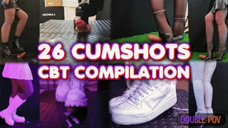 CBT Cumshots Compilation 2! (Double Version) with TamyStarly - Bootjob, Ballbusting, Femdom, Shoejob, Crush, Ball Stomping, Foot Fetish Domination, Footjob, Cock Board