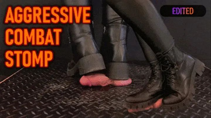 Aggressive CBT Stomping in Black Leather Combat Boots and Outfit with TamyStarly - (Edited Version) Bootjob, Ballbusting, Heeljob, Femdom, Shoejob, Ball Stomping, Foot Fetish Domination, Footjob, Cock Board, Crush, Trampling