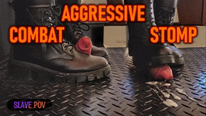 Aggressive CBT Stomping in Black Leather Combat Boots and Outfit with TamyStarly - (Slave POV Version) Bootjob, Ballbusting, Heeljob, Femdom, Shoejob, Ball Stomping, Foot Fetish Domination, Footjob, Cock Board, Crush, Trampling