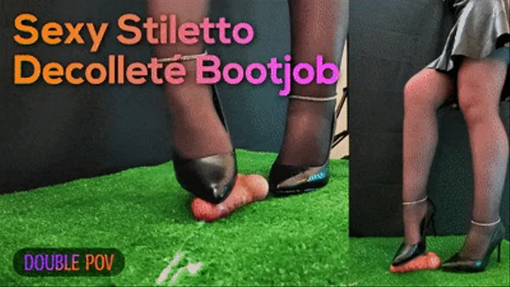 Sexy Stiletto Decolleté Bootjob & Sounding Heel Insertion with TamyStarly - (Double Version) Ballbusting, Heeljob, Femdom, Shoejob, Ball Stomping, Foot Fetish Domination, Footjob, Cock Board, Crush, Trampling