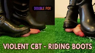 Riding Boots Hard Cock Trample, Stomp, Heels Crush, Bootjob with TamyStarly - (Double Version) CBT, Ballbusting, Heeljob, Femdom, Shoejob, Ball Stomping, Foot Fetish Domination, Footjob, Cock Board, Crush, Trampling