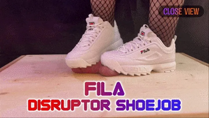 Fila Disruptor Shoejob, Cock Trample and Stomp with TamyStarly - (Close Version) Ballbusting, Heeljob, Femdom, Shoejob, Ball Stomping, Foot Fetish Domination, Footjob, Cock Board, Crush, Trampling