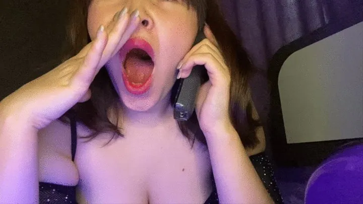 Yawning while call