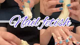 BLUE MANICURE DESTROYED BANANA