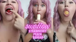 sexy swallow peach strawberry bananaaa