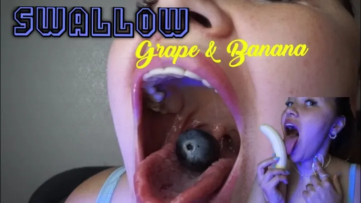 Hot swallow grape and banana