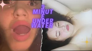 3 minute hard underwater