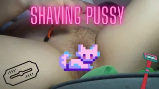 First pussy shaving