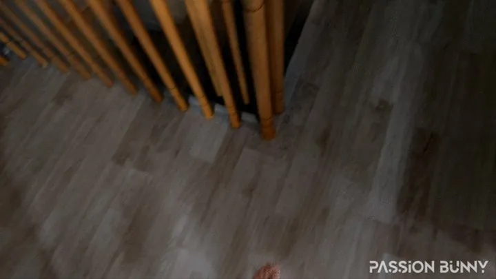 She caught me on stairs and suck cock so fast